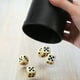 thumbnail image 5 of 10 piezas de dados cilíndricos negros para juegos, caja de dados de plástico divertida, herramienta para juegos KTV, 5 of 6