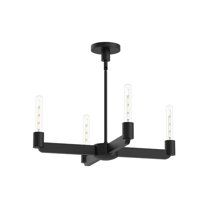 CH607225MB-Alora Lighting-Claire - 4 Light Chandelier-3.25 Inches Tall and 25 Inches Wide-Matte Black Finish