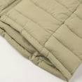 thumbnail image 6 of Itsame Women Puffer Jackets Hood Winter Coats New Solid Color Casual Cotton for Women Waterproof Jacket Khaki Size S, 6 of 7