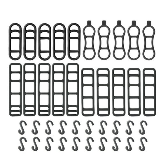 Huhudde 20pcs Flexible Rubber Strap Weatherproofed Bikes Mounts Strap Elastics Bicycles Strap for Bikes Light