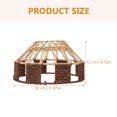 thumbnail image 2 of HINTRMENT 1Pcs Multi Color Iron Paper String Round Lampshade for Bedroom 30x17cm, 2 of 5