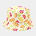 thumbnail image 3 of CoCopeaunts Womens Bucket Hat Fresh Fruit Pattern Reversible Men Fisherman Hat Teen Unisex Travel Sport Sun Protection Basin Hat, 3 of 8