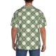 thumbnail image 3 of Fotbe Daisy Plaid Green Camisa Estampada de Manga Corta para Hombre, Casual de Verano, Estilo Playero, Sin Arrugas-X-Large, 3 of 5