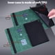 thumbnail image 3 of KAIYANG Funda para tableta con estampado de flores compatible con Nokia T10, tarjetero, soporte plegable, piel sintética, estilo elástico, Nokia T10, color verde, 3 of 5