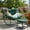 Green, variant on Heynemo Oversized Patio Rattan Egg Chair with Ottoman,Wicker Outdoor Papasan Rocking Chair with Cushion & Foot Rest for Indoor Outside Porch, Garden, Living Room