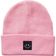 thumbnail image 1 of GFDYREE Unisex Embroidery Smiling Face Hat Beanie Hats for Men Women, 1 of 1