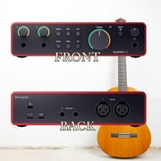 Focusrite Scarlett 2i2 4th Gen USB Interface with Software Suite, Bundle with TAPH100 Headphones and 25' XLR Microphone Cable