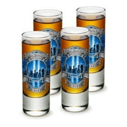 SET OF 4 We Will Never Forget 2 Ounce Shooter Shot Glasses
