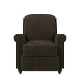 thumbnail image 3 of ProLounger  Brown Chenille Push Back Recliner Chair, 3 of 5