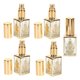 thumbnail image 2 of Decorative Bottle Glass Perfume Containers Refillable Travel Friendly 7x2.5CM Golden 5Pcs, 2 of 2