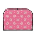 thumbnail image 2 of Uemuo Cartoon Pigs and Hearts Print Toaster Cover 4 Slice, Small Kitchen Appliance Covers, Toaster Oven Cover with Loop, Bread Machine Cover Dust Cover Protection, 2 of 7