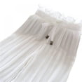 thumbnail image 4 of Girls Wide-Leg Pants, Pull-On Tie-Waist Stretchy Lounge Pants, Anti-Mosquito Pants Summer Casual Harem Pants for Girls 2-10 Years, 4 of 5