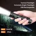 thumbnail image 2 of Tactical Flashlight, Handheld Flashlight Rechargeable, Super Bright LED Flashlight with Type C Charging Port Tail Switch for Camping, Hiking, Emergency, Waterproof, 2 of 4