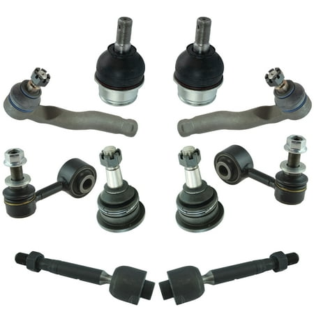 TRQ Front Ball Joint Tie Rod End Sway Bar Link Steering Suspension Kit 10pc New PSA65024