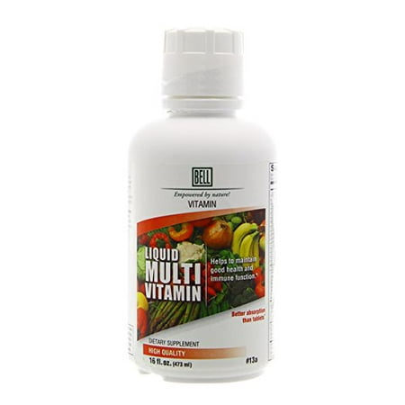 3 Pack Bell Liquid Multivitamin High Quality Dietary Supplement, 16 Oz (Best Organic Liquid Multivitamin)