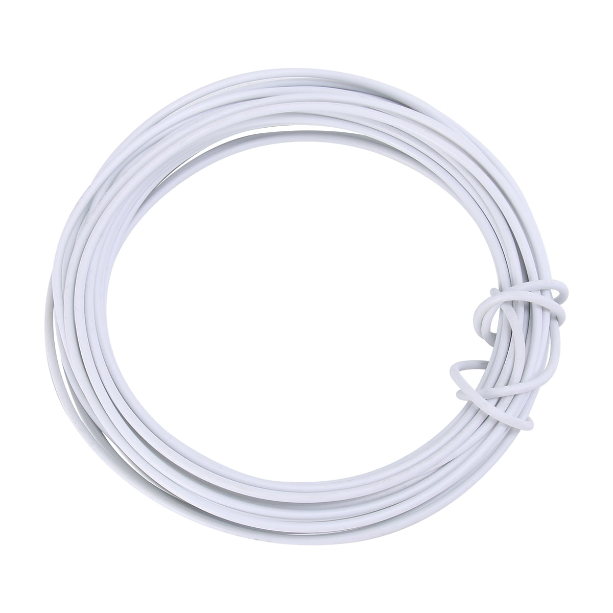 10M Portable Iron Wire Bendable Metal Wire DIY Climbing Frame Wire Climbing Plants Vine Fastening Wrapping Cord for Flower Plant Garden Home Balcony Crafts (White, 2.5mm Thickness)