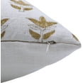 thumbnail image 2 of Hand Block Print Off-White linen Pillow Cover By Fabdivine for living room, 26X26, 7 Patti, 2 of 7
