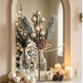thumbnail image 4 of Artificial Pine Branches for Christmas,Christmas Tree Twig Picks,Twigs Branches Decorative Bead Sticks for Christmas Tree Decorations Wreath Vase Holiday Decor,1 Pack, 4 of 6