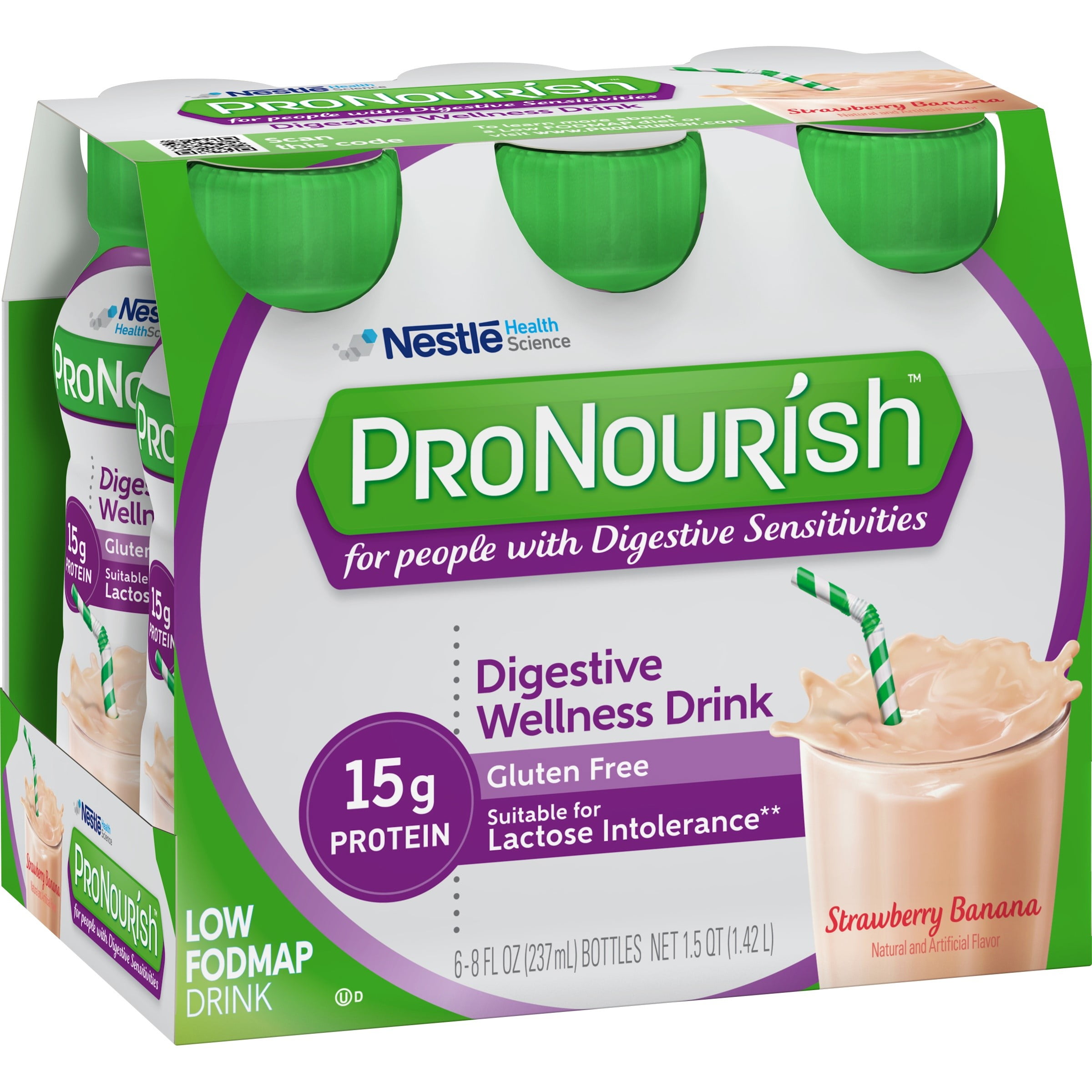 ProNourish Strawberry Banana Low FODMAP Nutritional Drink