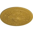 thumbnail image 3 of 37 1/2"OD x 3 3/8"P Naple Ceiling Medallion (Fits Canopies up to 3 3/8"), Hand-Painted Iridescent Gold, 3 of 5