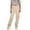 Khaki, variant on Zanarzt Girls Cotton Soft Wide Leg Pants Cargo Pants for Girls Cargo Jogger Pants Casual Girl's High Waist Cargo Pants with Pockets Khaki,11-12 Years