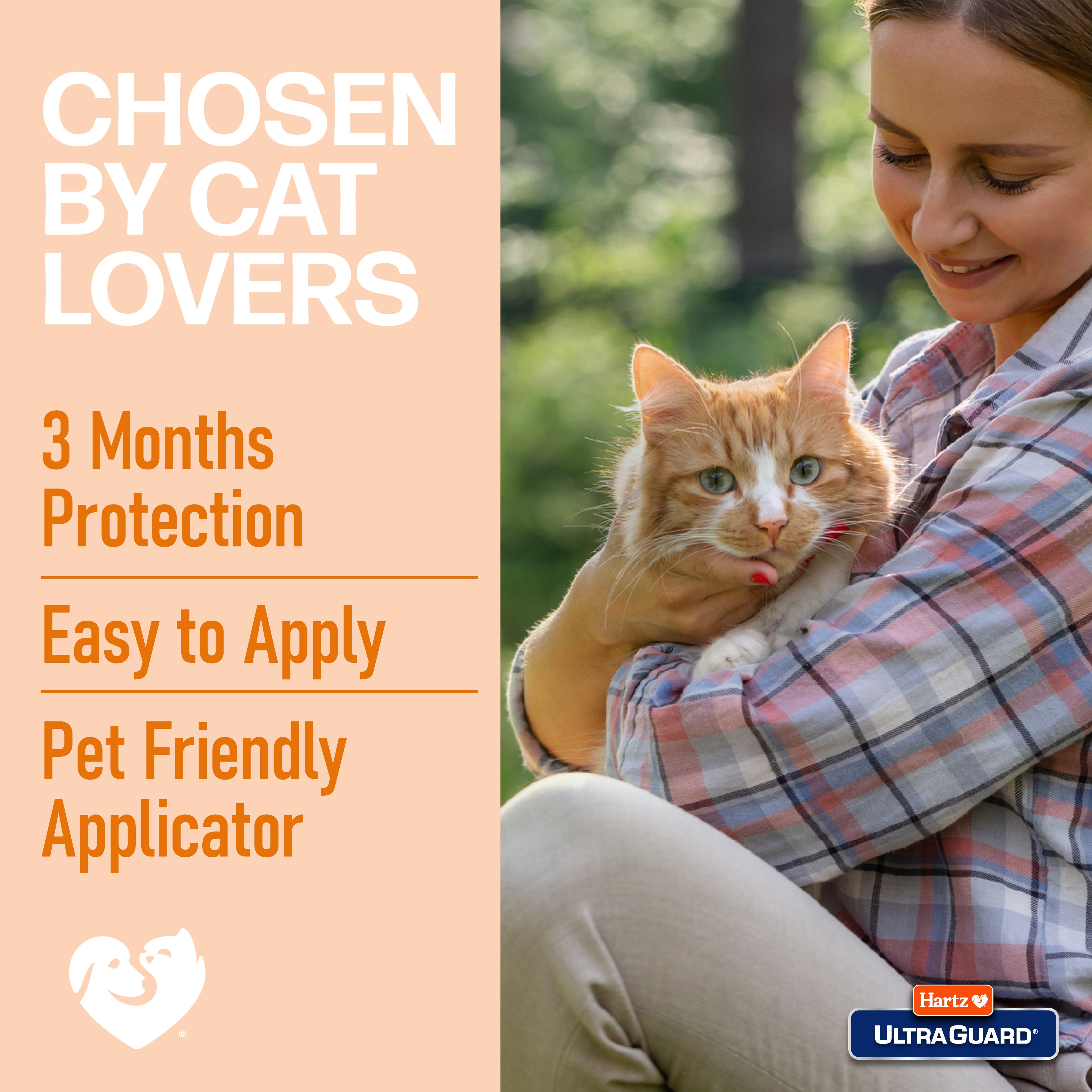 Hartz UltraGuard Topical Flea and Tick Prevention Treatment for Cats & Kittens, 3 Treatments