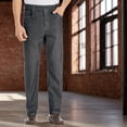 thumbnail image 3 of Collections Etc Men's Men's Elastic Waist Pull On Jeans, Classic Denim medium blue Medium, 3 of 6