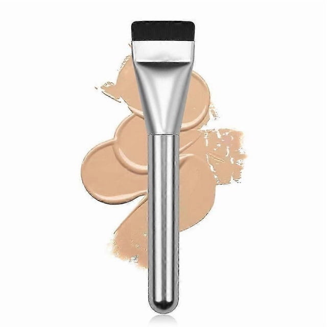 Flat Foundation Brush,Korean Makeup Brush Spatula Facial Brush for Liquid Foundation,Premium Face Ma