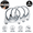 2.5 Inch, variant on 4-Pack Heavy Duty U-Bolt Exhaust Clamps, 2.0 Inch, Silver