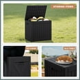 thumbnail image 4 of Patiowell 40 Gallon Outdoor Deck Box, Lockable Weatherproof Plastic Storage with Handles for Patio, Garden, Pool, 4 of 7