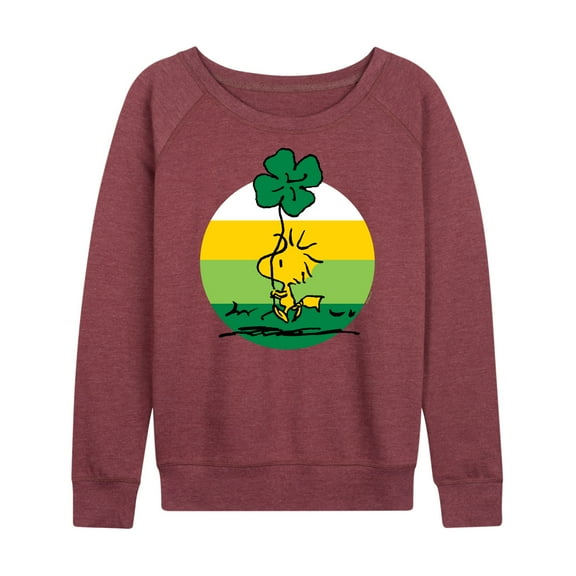 Peanuts - Woodstock Shamrock - Women's Lightweight French Terry Long Sleeve Shirt