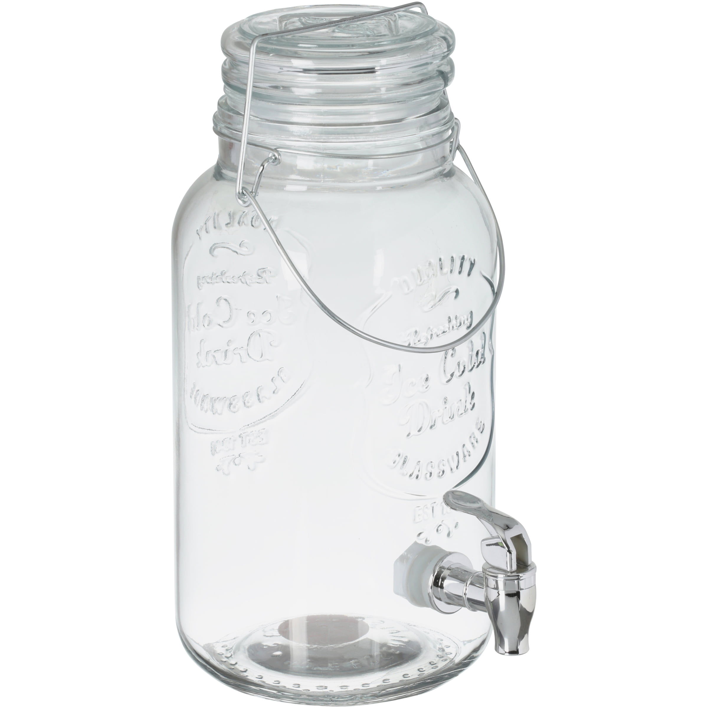 Home Essentials Impress 1 Gallon Mason Beverage Dispenser 1 Gallon Mason Beverage Dispenser