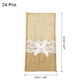 thumbnail image 2 of Uxcell 24Pcs Funda de Utensilios de Arpillera con Encaje, Soporte para Cubiertos, 2 of 6