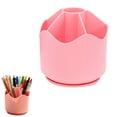 thumbnail image 4 of Desk Organizer for Mail,360 Degree Rotating Pen Holder,Desk Organizer Sparkling Diamond-like Pencil Holder,Large Capacity with 5 Slots,Cute Office Supplies Pencil Cup Desktop Storage Stationery,Blue, 4 of 8