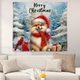 thumbnail image 2 of Merry Christmas Pomeranian Enjoys Woofmas Winter Xmas Holiday Tapestry Pom Dog Lover Gifts Wall Hanging Backdrop Home Decor - 02022, 2 of 5