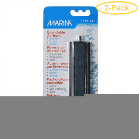 Marina Aqua Fizzz Extendable Add-A-Stone Aquarium Air Stone 5 Long Airstone - Pack of 2
