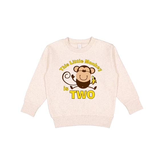 Inktastic Little Monkey 2nd Birthday Boy Toddler Sweatshirt