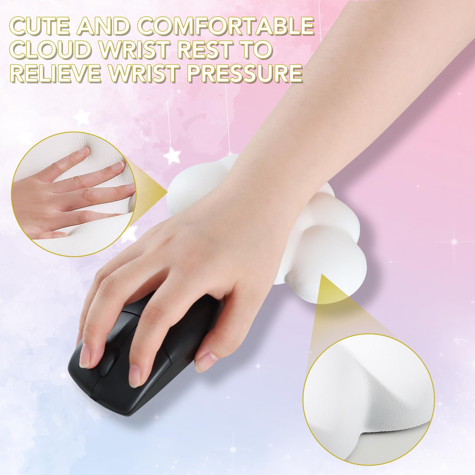 QUTOOL Memory Foam Keyboard and Mouse Wrist Rest Set photo 5