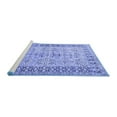 thumbnail image 2 of Ahgly Company Machine Washable Indoor Rectangle Oriental Blue Industrial Area Rugs, 3' x 5', 2 of 4