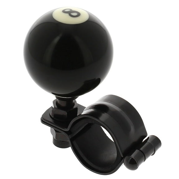 Steering Wheel Spinner Knob Handle Universal Black 8 Ball Suicide Car Truck SUV