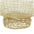 thumbnail image 4 of DecMode 20", 18"W Round Gold Metal Decorative Bowl with Cross Hatching Patterns, Set of 2, 4 of 6
