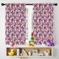 thumbnail image 5 of Blackout Kids Curtains,White Butterfly Red Blue Leaf Pattern Childrens Insulated Curtains Set Of 2,Bedroom Essentials,Toddler Room Decor 42"x54", 5 of 5