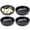Black 1, variant on Yvsxxv 4Pcs Dipping Soy Sauce Dishes Sushi Wasabi Sauce Dish Black Dipping Bowls Condiment Plate Dinnerware Kitchen Accessories