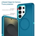 thumbnail image 3 of I-HONVA For Samsung Galaxy S26 Ultra Case,Magnetic 3-Layer Military Grade Drop Protection Anti-Slip Rugged Shockproof Dustproof Protection Phone Case,Green, 3 of 7