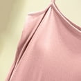 thumbnail image 4 of Mrat Cropped Tank Tops Women's Solid Color Slit with Chest Pad Thin Style Outer Wear Sleeveless Back Tops Round Neck Camisole High Neck Workout Tank Tops S-69 Pink-A L, 4 of 5