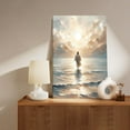 thumbnail image 3 of Hieng Jesus Walking on Water Christian Canvas Wall Art, Religious Jesus Painting, Biblical Minimalist Pictures Posters Wall Decor for Church Office Bedroom Living Room, Modern Artwork Gift,, 3 of 6