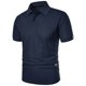 thumbnail image 5 of pstuiky camiseta de hombre, Camisa de manga corta con botones y solapa de verano de color liso para hombre ropa de hombre xl, 5 of 7