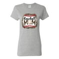 thumbnail image 1 of Baseball Mom Jaguar Print Sports Womens Graphic T-Shirt, Heather Grey, Large, 1 of 5