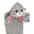 thumbnail image 6 of Hotiary 3-10T Kids Halloween Hooded Jumpsuits Cat Costume Girls Boys Animal Cosplay Party Zipper Romper with Gloves, 6 of 8