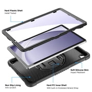 Lmcpa Case for Samsung Galaxy Tab A11 Plus 11 2025 / A9 Plus 11 2023, Multi-Functional Cover with 360° Rotate Stand / Screen Protector / Shoulder Strap / Hand Strap, Black